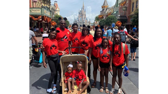 Family at Disney World
