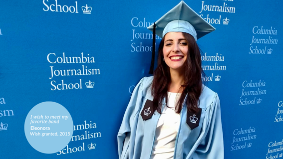 Wish Alum Eleonora at graduation