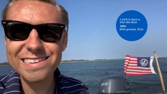 Wish Alum John on boar