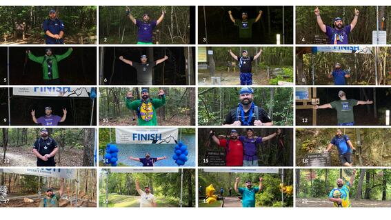 Matthew Wall completes 20th hike