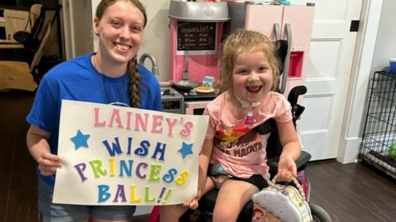Lainey's Wish to go to Princess Week