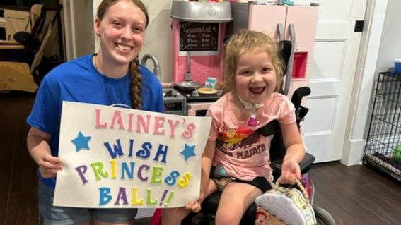 Lainey's Wish to go to Princess Week