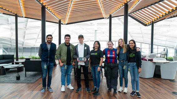 Luca with NVIDIA staff