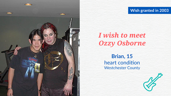 Brian's wish to meet Ozzy