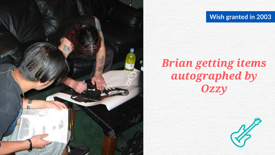 Brian's wish to meet Ozzy