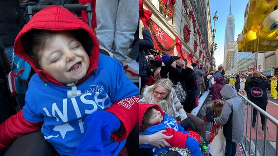 Luca enjoying the parade