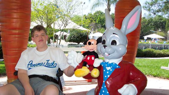Alex and Bugs Bunny