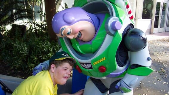 Alex with Buzz Lightyear