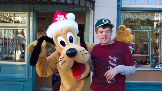 Alex with Pluto