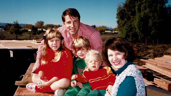Chambers family in 1988