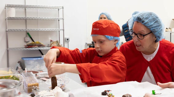 Pierce Creates His Own Candy