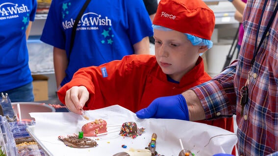 Pierce Creates His Own Candy
