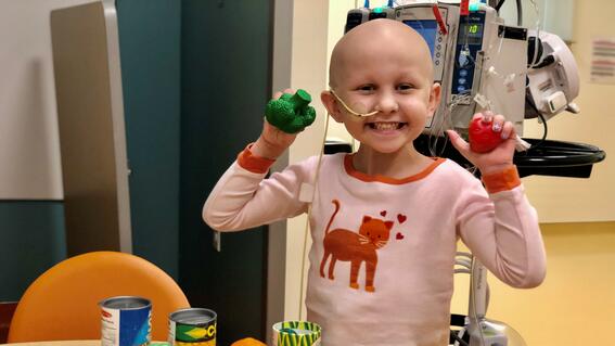 Alina during treatment at UCSF