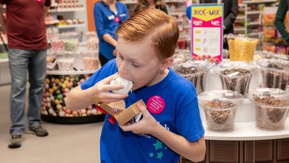 Pierce Creates His Own Candy
