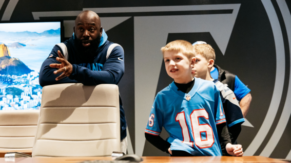 Tyler's wish to Meet the Titans