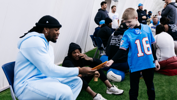 Tyler's wish to Meet the Titans