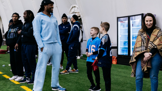 Tyler's wish to Meet the Titans