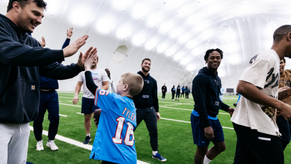 Tyler's wish to Meet the Titans