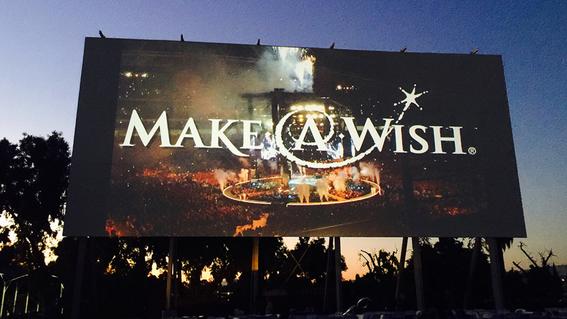 8,000th wish celebration at the drive in movies