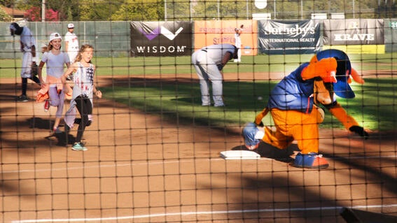 Sonoma Stompers game during the 8,000th wish celebration
