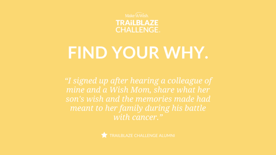 Find Your Why Trailblaze Challenge