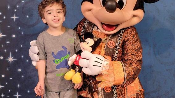 Elliott with Mickey