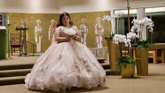 Lupita during her wish to have quinceañera