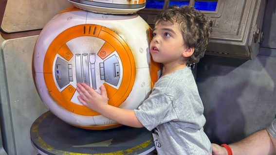 Elliott with a Star Wars Character