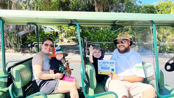 Jaime and his family enjoyed their behind-the-scenes tour of the zoo.