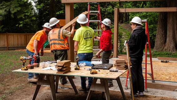 Construction at Cameron's Wish