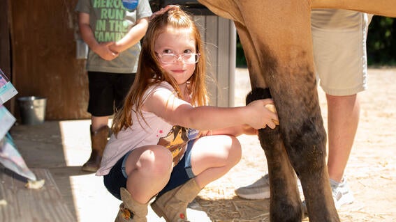 McKenzie with horse