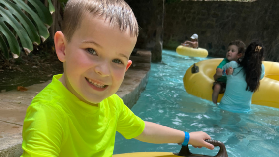 Landon in Tube