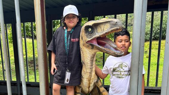 Deydalie enjoyed visiting Jurassic World film locations.