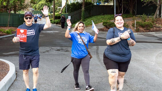 DGDG walkers at Walk for Wishes