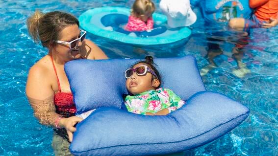 Aubrey Swims For Smiles