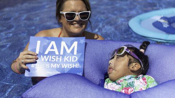 Aubrey Swims For Smiles