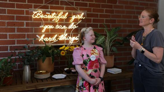 Monika at by/ rosie jane headquarters with founder and CEO Rosie Johnston