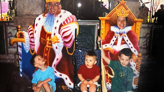 Ethan Hite with his family at Walt Disney World