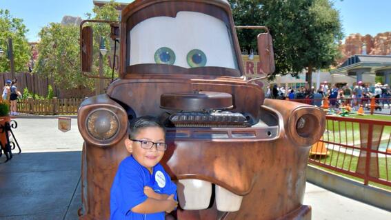 Leonel at Cars Land at Disney California Adventure Park