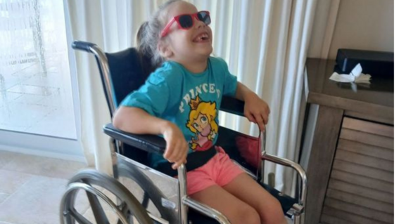 Oakley in Wheelchair