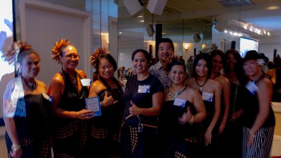 Legacies of the Pacific accepting the Wish Impact Award at Wish Insiders East Bay.