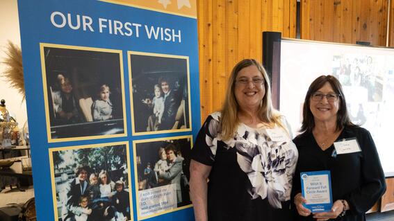 Debi Hanselman and Dana Smith accepting the Wish It Forward Full Circle Award