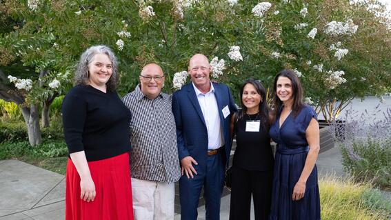 Helen Orzel, Stuart Speering, Todd Tribble, Maria Tribble, and Denise Pepp. Maria and Denise were the wish granting volunteers for Nolan’s wish, while Helen, Stuart, and Todd played in his rock band