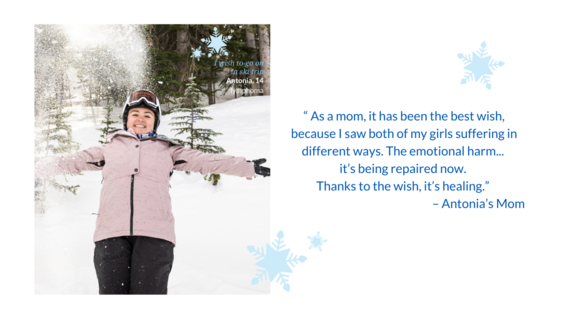 Wish Kid Antonia in Snow