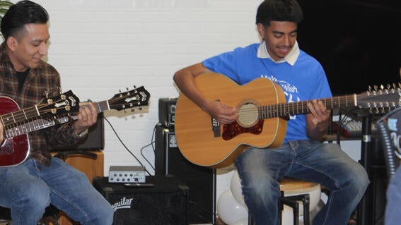 Eddie Playing Guitar