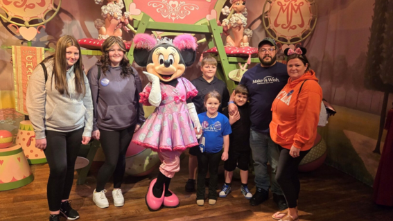 Keleigh and Minnie Mouse