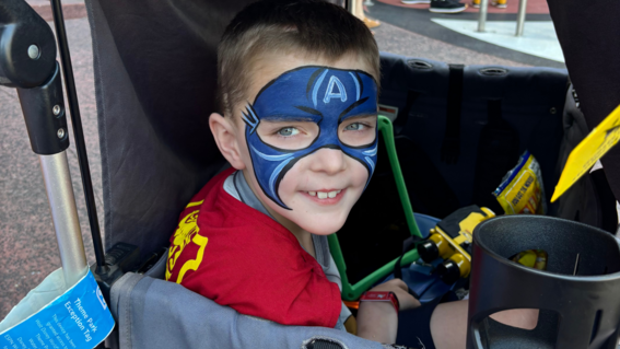 Teagan with Face Paint