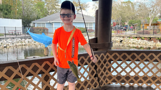 Austin with Fish