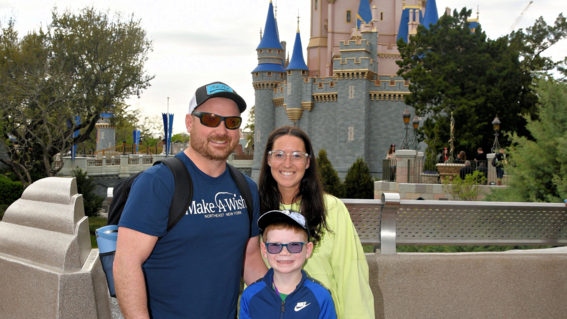 Austin and Family in front of Castle