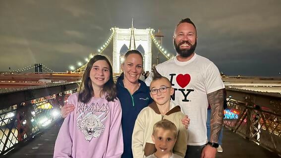 Brock's family I love NY